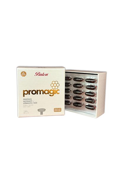 Balen Promagic WhitePropolisExtract - Black Cumin Oil, 60 Capsules