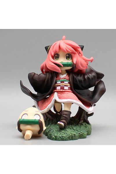 Choice 12cm with box 12cm Spy×Family Anya Forger Cos Kamado Nezuko Anime Action Figure Model Statue Collect