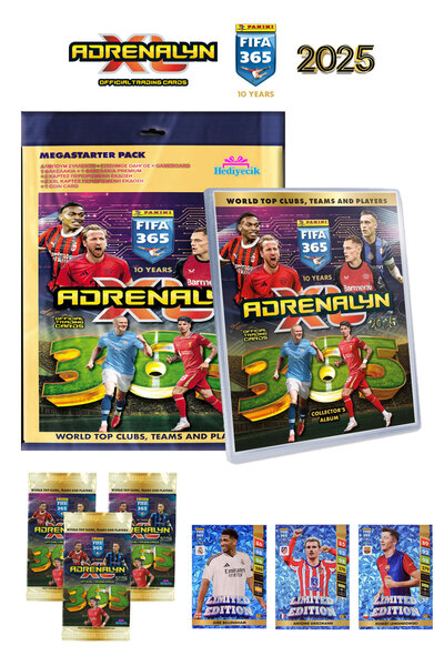 hediyecik FIFA 365 Adrenalyn XL 2025 Futbolcu Kartları Albümü Set
