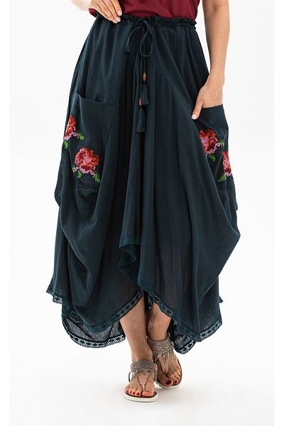 Eliş Şile Bezi Rumeli Şile Pânză Summer Authentic Fustă Petrol Ptrl