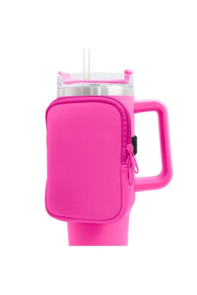 Choice4 Rose Red Water Bottle Pouch for For Stanley Cup 40oz/20oz/30oz Water Bottle Caddy Neoprene Tumbler B