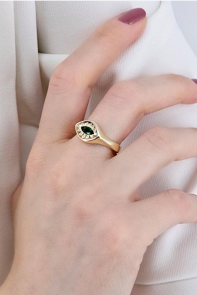 Çlk Accessories 1462 Model Adjustable Premium Plate Eye Ring