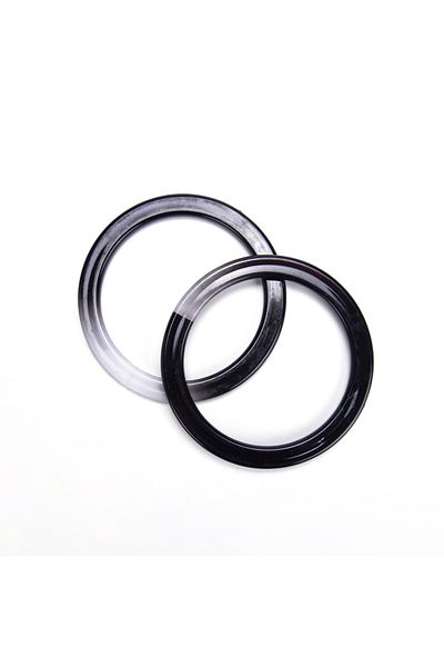 Sultan Black Acrylic Overseas Bag 12.5 cm Diameter, 2 Pieces