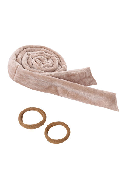 Choice تان فاتح 1 قضيب تجعيد بدون حرارة، عصابة رأس، مكواة تجعيد شعر بدون حرار...