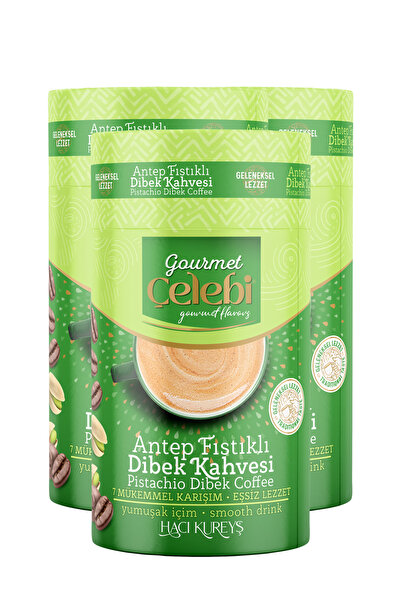 gourmet çelebi Peanut Dibek Coffee 3 Pack - 250 Gr X 3 Pieces