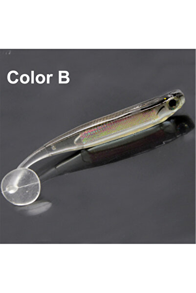 Choice اللون ب 9 سم 5 جرام عبوة من 5 طُعم ناعم لسمك ذيل حرف T سمك قوس قزح ثلا...