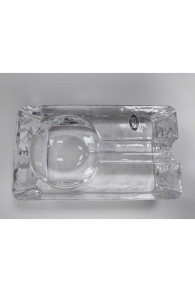 Ebruli hediyelik Handmade Cigar Glass Ashtray Transparent Rectangular Table