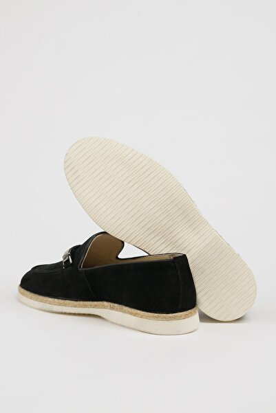 Faruk balkanas Παπούτσια Hunter Model Σουέτ Δέρμα Με Ψάθινη Σόλα Loafer