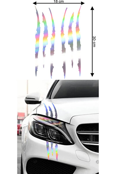 MS Major Selection 30x18 سنتيمتر مخلب ملصق سيارة السيارات الهولوغرام ملصق احباط