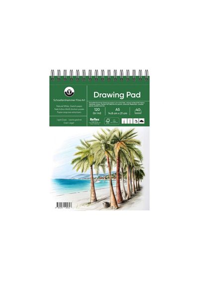 GLANCE A5 120 Gr Drawing Sketchbook 40 Pages Bianyo Graded 24 Black Roll Pen Compartment