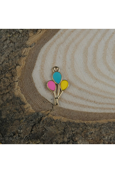 Prestij Boncuk Πολύχρωμο χρυσό μεταλλικό μπαλόνι με φιγούρα μενταγιόν