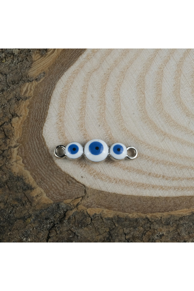 Prestij Boncuk Srebrni metal, plava, bela, zločit oko, perla, figura, ogrlica...