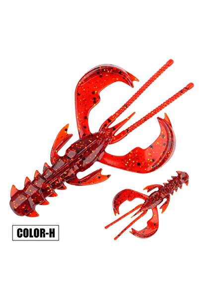 Choice 6.5 سم 10 قطع في كل صندوق Color-H Spinpoler Agile Shrimp طُعم صيد ناعم...