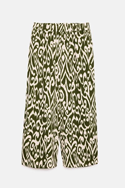 Sarı Etiket Παντελόνι με έθνικ σχέδια, φαρδιά μπατζάκια και φαρδιά γραμμή