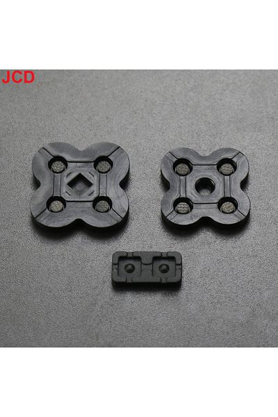JCD black JCD 1set For DS Lite Conductive Rubber Button Pad Set Replacement Part For NDSL DSL Game Conso