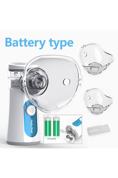 Choice (491S)blue Handheld Portable Autoclean Inhale Nebulizer Mesh Atomizer Silent Inhaler Nebuliser Inhal