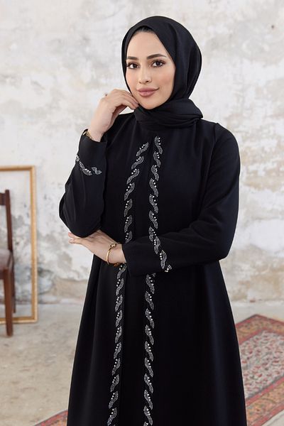 VAVİNOR Βραδινό φόρεμα Lara Plus Size - Μαύρο