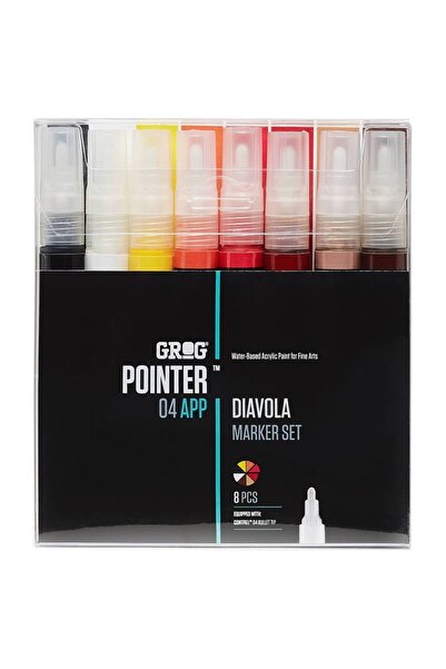AGROGEN Set 8 markere Grog 04mm Diavola