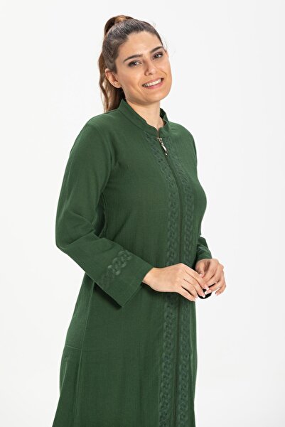 Eliş Şile Bezi Seasonal Ferace - Green Cemre Şile Bezi Ysl