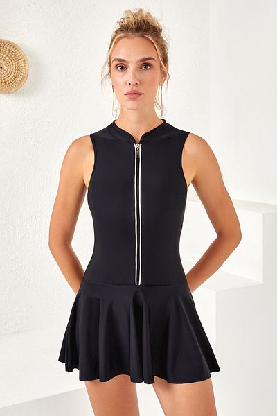 LAPIENO Uv Protection, Top Fermit and Black Swimsuit (Model: 4160)