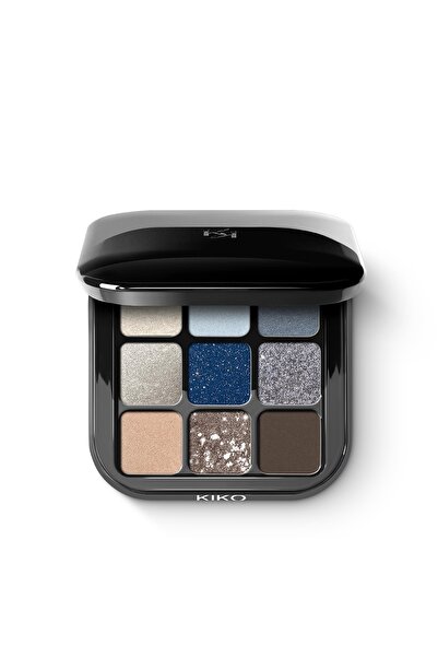 Kiko Göz Farı Paleti-New Glamour Multi Finish Eyeshadow Palette -05 Blue Variations -Yüksek Pigmentli