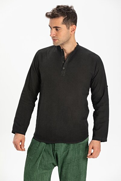 Eliş Şile Bezi Ανδρικό μπλουζάκι καλοκαιρινό μακρυμάνικο βαμβακερό 9006