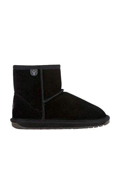 EMU Australia Wallaby Mini Unisex Kids Black Boots