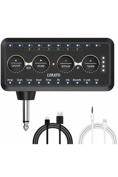 Choice as picture Lekato Guitar Plug Amp Pa-1 Headphone Mini Amplifier Speakers Combo Amplifier Acoustic El