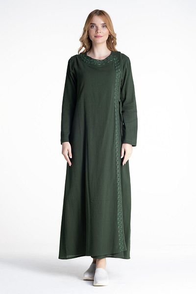 Eliş Şile Bezi Seasonal Green Ysl Embroidered Şile Cloth