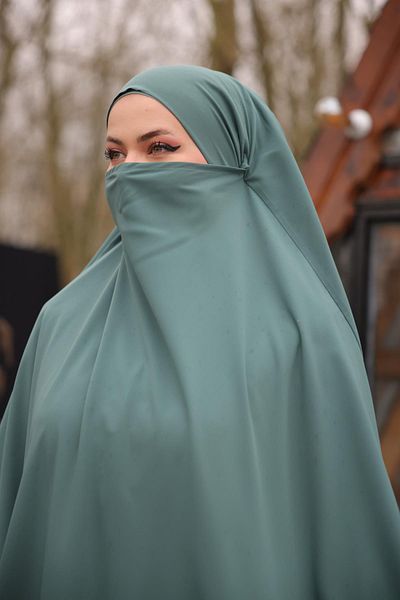 Nissra Ankanoor Mint Half Placket Soufflé Dress Anka 255079