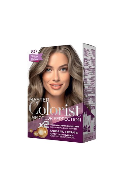 Master colorist Vopsea de Păr Master Colorist 8.0 Light Blonde