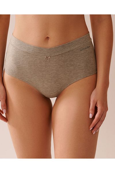 La Vie en Rose Cotton High Waist Bikini Panty