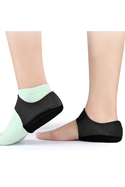 Choice1 زوج واحد من وسائد الكعب الهلامية باللون الأسود S لتخفيف آلام الكعب والتهاب اللفافة الأخمصية، وسادات الكعب رائعة للألم