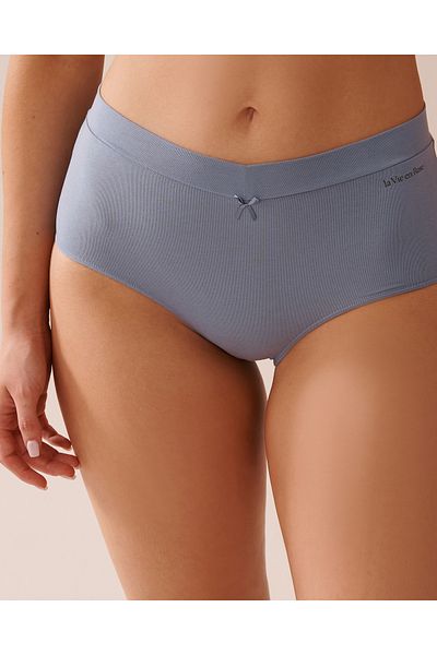 La Vie en Rose Cotton High Waist Bikini Panty