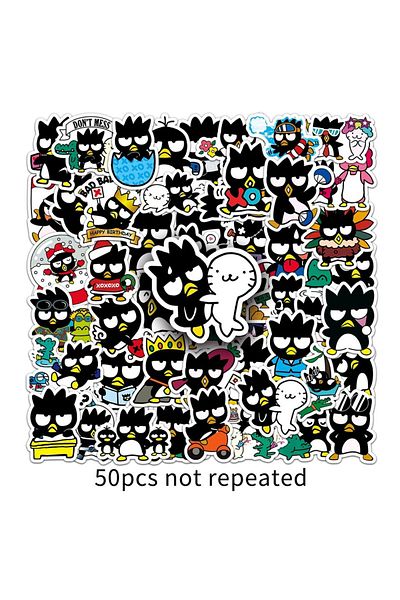 Choice DMTZ861-50pcs 50Pcs Cartoon Cute Sanrio Badtz-maru Penguin Stickers Kawaii Water Bottle Laptop Skate