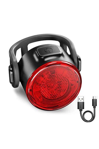 Choice Red Rechargeable Bike Light Mini Night Safety Warning Taillight Front Rear Bicycle Lamp LED Highligh