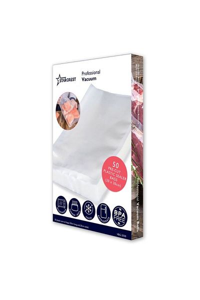 STARCREST Professional vacuum bags STARCREST VBG-2030, 50 pieces, 20x30 cm, resistant, transparent