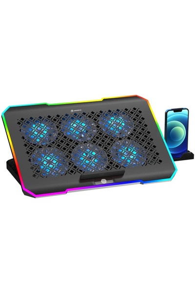 GAMEBOOSTER GB-NS61 Storm 17'' Fan/RGB Kontrollü 2xUSB Portlu Notebook Soğutucu