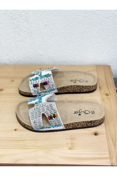Guja 25Y102-6 Stone Cork Sole Slippers Women