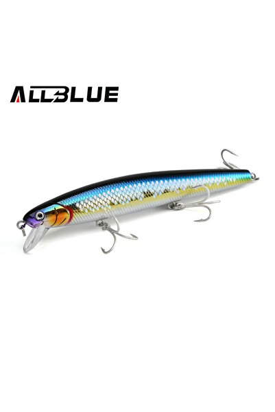Choice طُعم صيد ملون J ALLBLUE Flash Minnow 110، 110 مم، 5/8 أونصة، طعم متوهج...