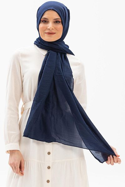 Eliş Şile Bezi Σάλι Navy Blue Flat Voile - Lcvt