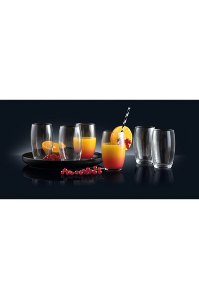 Ambition Set of 6 long drink glasses 360ml, glass, Venus
