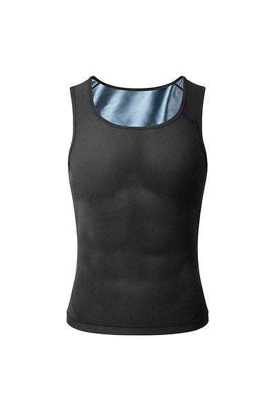 Choice ملابس رياضية سوداء للرجال مقاس 2XL-3XL ملابس تعرق لفقدان الوزن وحرق الدهون واللياقة البدنية والساونا بدلات تعرق
