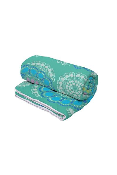 ALCAM Blue Mandala quilt, quilted microfiber, 180x200 cm, 250g/sqm