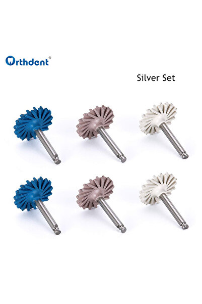 Choice1 مجموعة فضية مكونة من 6 قطع/مجموعة من أقراص تلميع الأسنان المصنوعة من ...