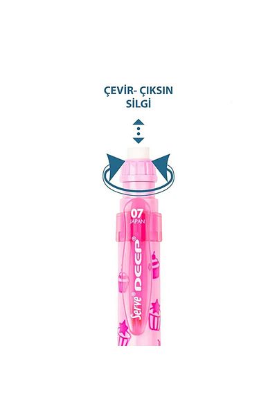 Serve 0.7mm Deep Mechanical Pencil, Pink Cupcake & Ice Cream Candy