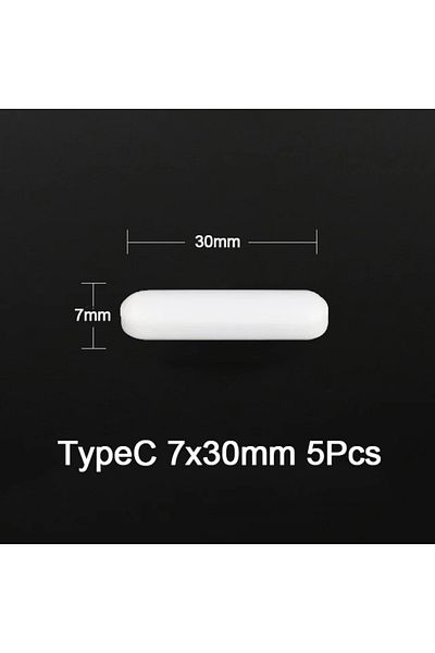 Choice C7x30 5 قطع 5 قطع قضيب مغناطيسي للمختبر أسطواني مغناطيسي تحريك قضيب 3 أنواع مغناطيسي تحريك