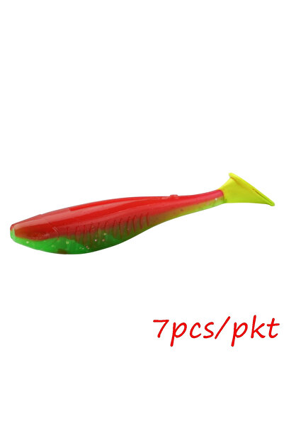 Choice Y 6 قطع/مجموعة طعم سباحة ناعم 8 سم 5.1 جرام طعم صيد عائم على شكل ذيل ع...