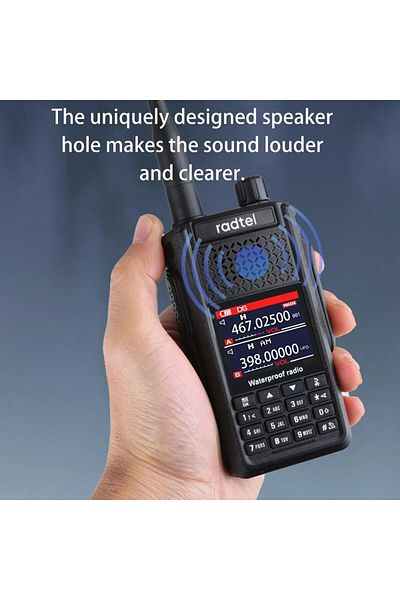 radtel جهاز راديو هواة Radtel RT-630 مقاوم للماء بمقبس USB، 8 نطاقات، نطاق هوائي للطيران، Ham/CB/SSB/AM/FM/UHF/VHF