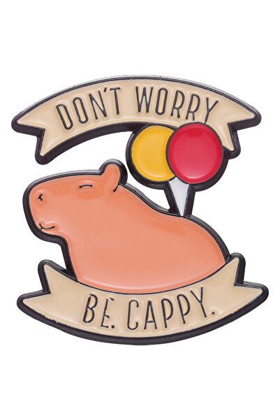 Choice XZ8315 دبابيس مينا "لا تقلق، كن كابي" من بروه، حيوانات جميلة، رسوم متح...